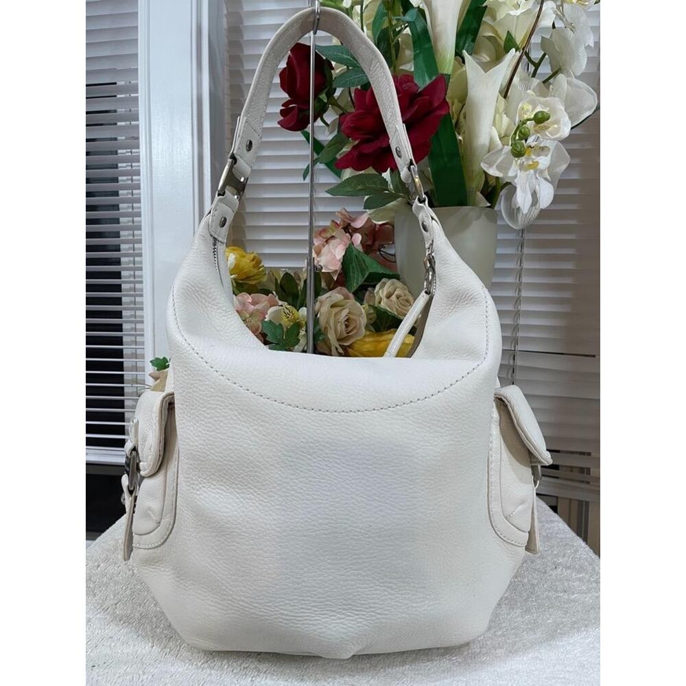 MICHAEL KORS brookville pocket shoulder hobo off-white bag purse (pu3000 - Picture 4 of 11
